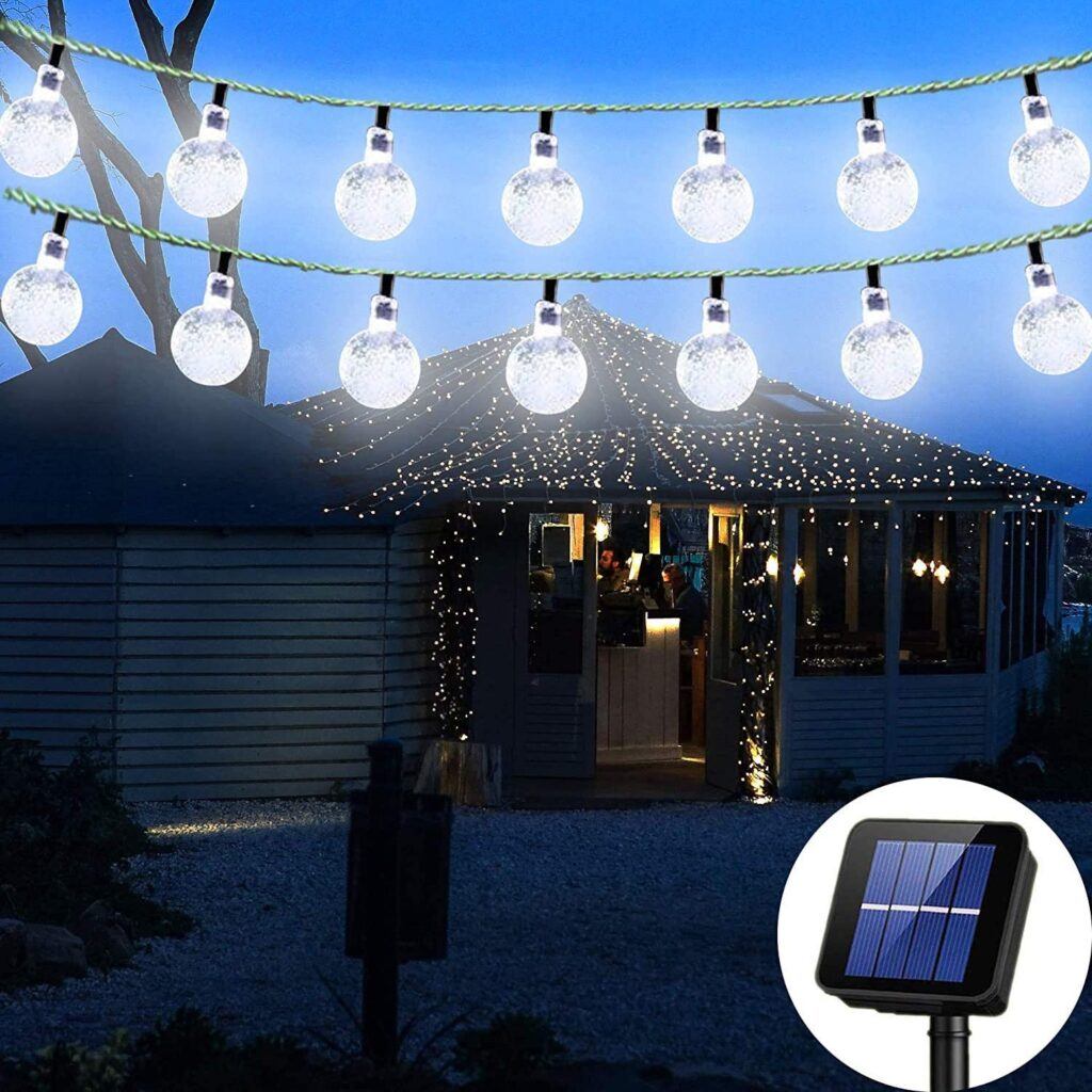 Solar led light for trampoline