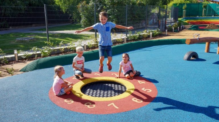 Playground With Trampoline