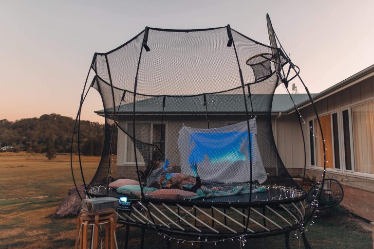 Trampoline Movie Night