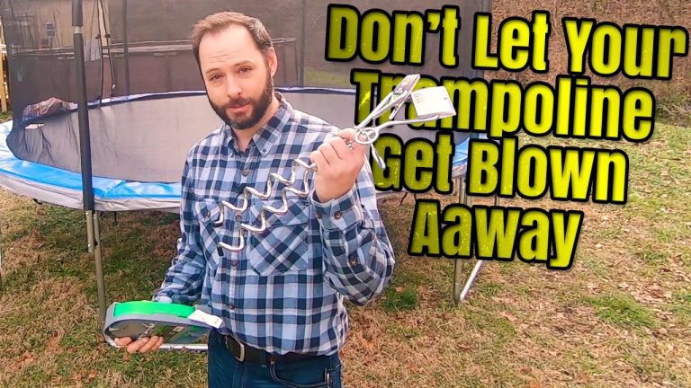 Best Way to Keep Trampoline from Blowing Away