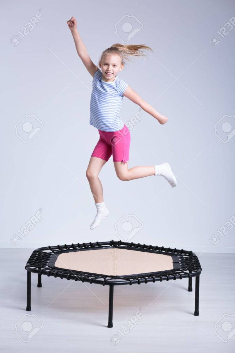What Happens When a Girl Jumps on a Trampoline