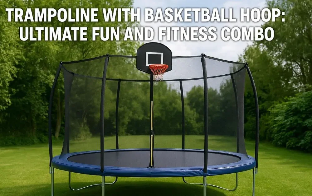 Trampoline With Basketball Hoop