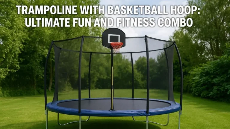 Trampoline With Basketball Hoop