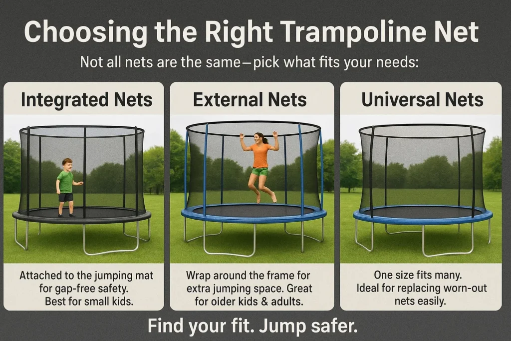 Types of Trampoline Nets