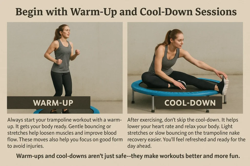 Begin with Warm-Up and Cool-Down Sessions