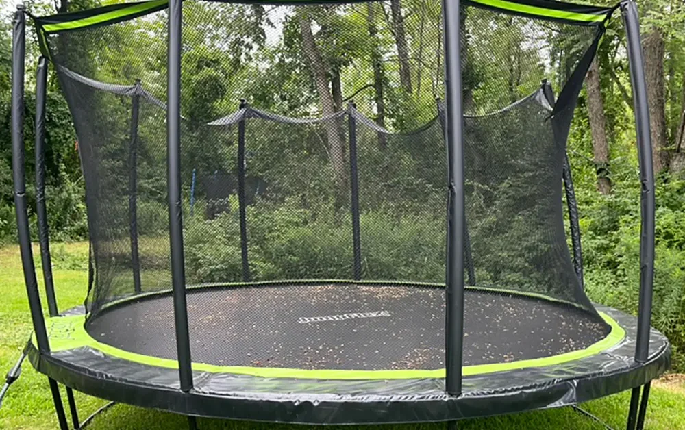 winter trampoline