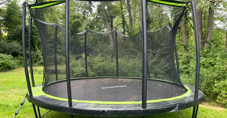 winter trampoline